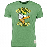 Oregon Ducks Original Retro Brand Vintage Tri-Blend WEM T-Shirt - Heather Apple Green,baseball caps,new era cap wholesale,wholesale hats